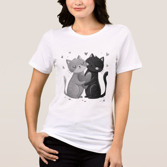  A Cat Lover's Paradise Tri-Blend Shirt (Front)