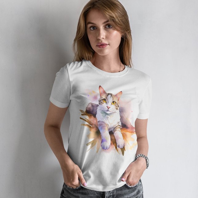 A Cat Named Marble - Watercolor Style T-Shirt (Creator Uploaded)