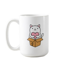 A cat that carries a heart.