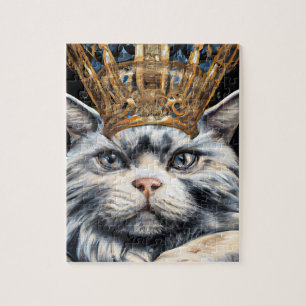 A Cat With a Crown Jigsaw Puzzle
