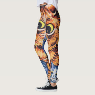 A Cat with her Kittens by Louis Wain Leggings