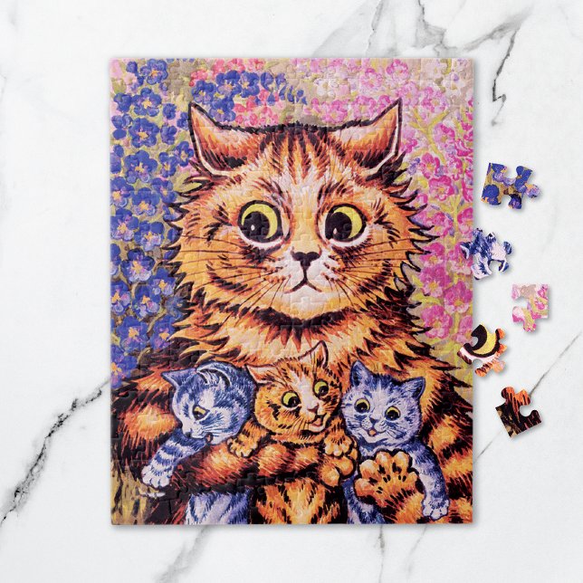A Cat with Kittens Louis Wain Jigsaw Puzzle (Creator Uploaded)
