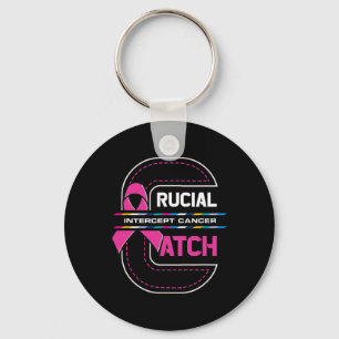 A Catch Intercept Cancer Breast Cancer Awareness Key Ring