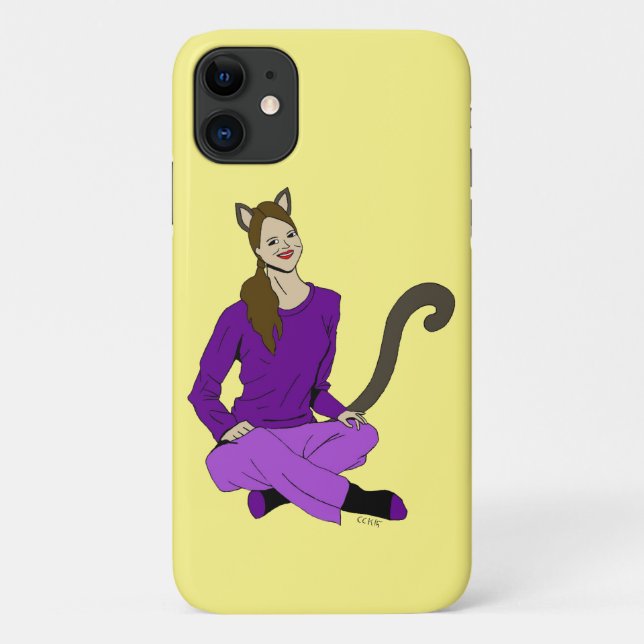 a catgirl Case-Mate iPhone case (Back)