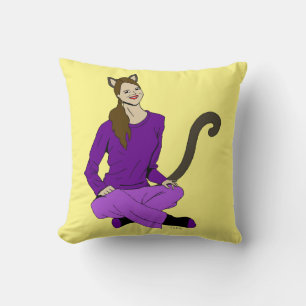 a catgirl cushion