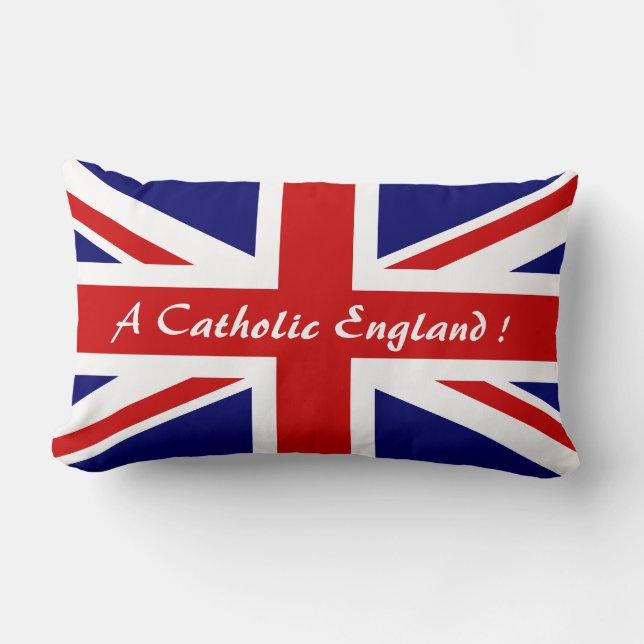 A CATHOLIC ENGLAND ! LUMBAR CUSHION (Front)