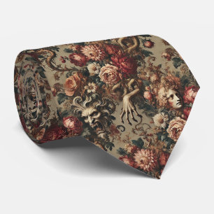 A Cautionary Flourish - Gothic Victorian Tie