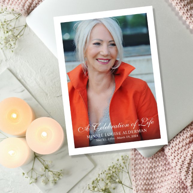 A Celebration of Life Photo Memorial Program (Creator Uploaded)