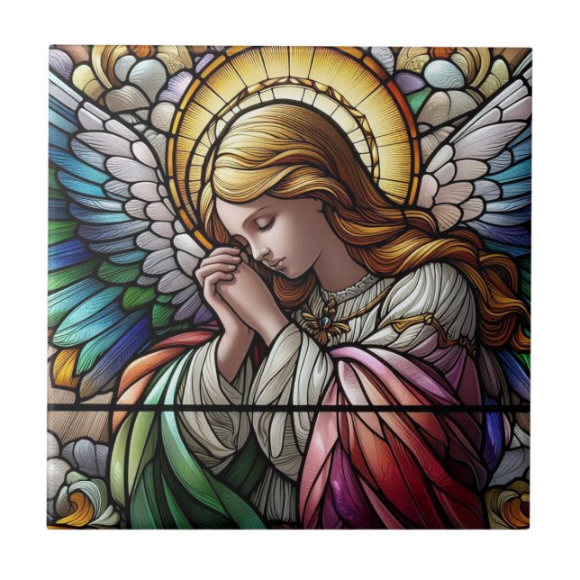 A Celestial Prayer Ceramic Tile (Front)