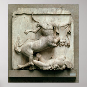 A Centaur triumphing over a Lapith Poster