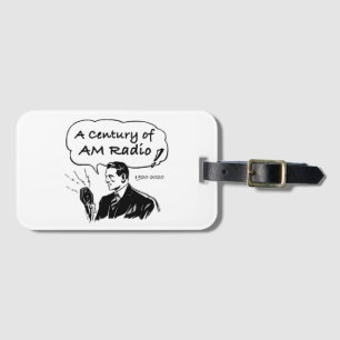 A Century of AM Radio Broadcasting Luggage Tag