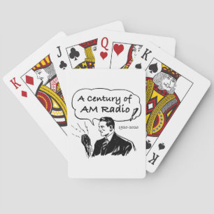 A Century of AM Radio Broadcasting Playing Cards