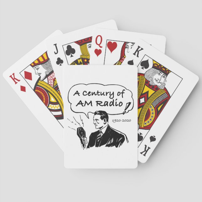 A Century of AM Radio Broadcasting Playing Cards (Back)
