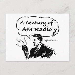 A Century of AM Radio Broadcasting Postcard