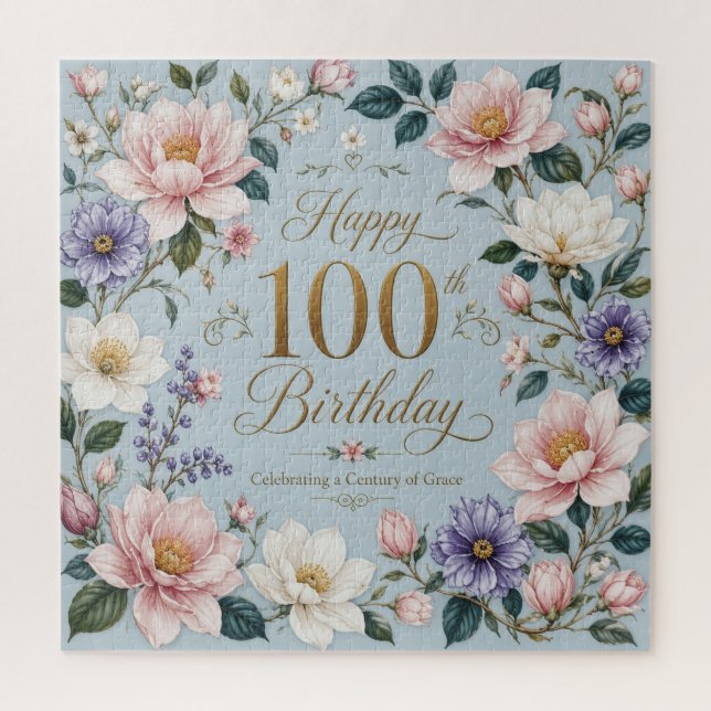 A Century of Blooming Grace Jigsaw Puzzle (Vertical)