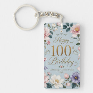 A Century of Blooming Grace Key Ring