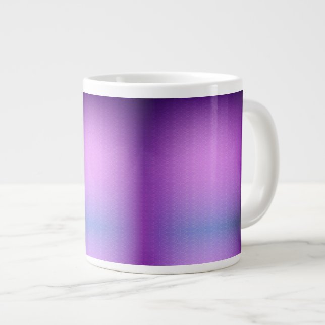 A ceramic mug on a marble surface  (Front Right)