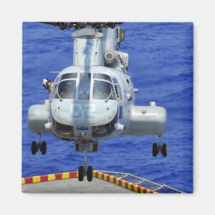A CH-46E Sea Knight helicopter Magnet
