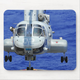 A CH-46E Sea Knight helicopter Mouse Pad