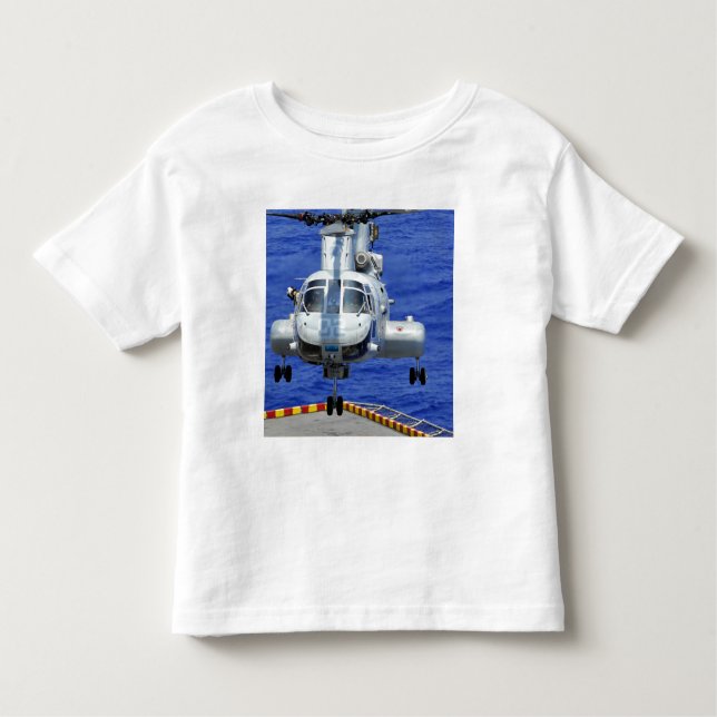 A CH-46E Sea Knight helicopter Toddler T-Shirt (Front)