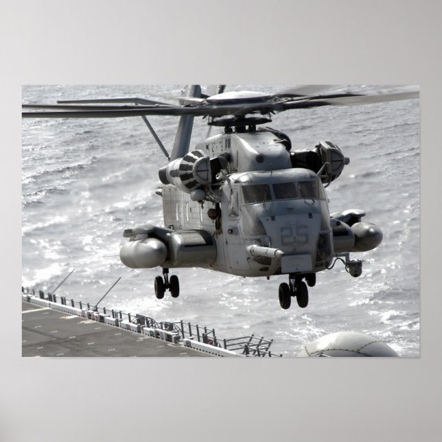 A CH-53E Super Stallion helicopter Poster (Front)