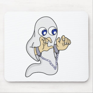 A Chained Ghost Mouse Pad