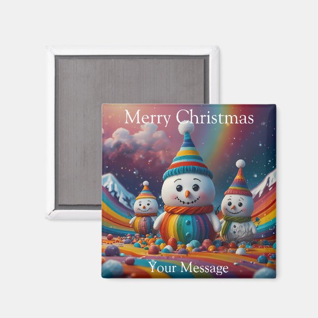 A charming Christmas themed Fridge Magnet (Front/Back)
