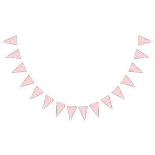 A charming pattern of pink and white swirls, prese bunting