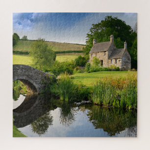 A charming stone cottage jigsaw puzzle