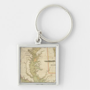 A Chart of the Chesapeake And Delaware Bays Key Ring