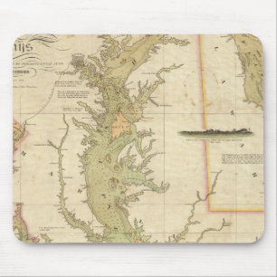 A Chart of the Chesapeake And Delaware Bays Mouse Pad