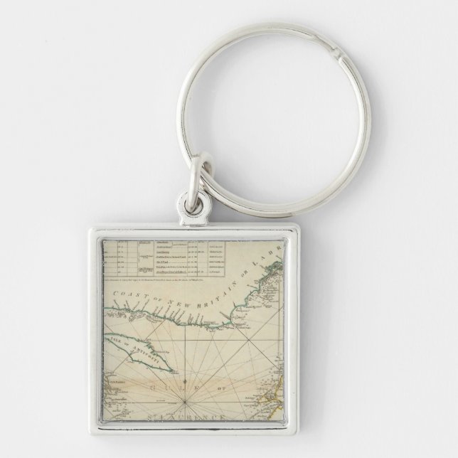 A Chart Of The Gulf Of St Lawrence Key Ring (Front)