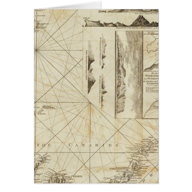 A chart of the Maderas and Canary Islands (Front)