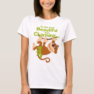 A cheerful monkey swings on a branch T-Shirt