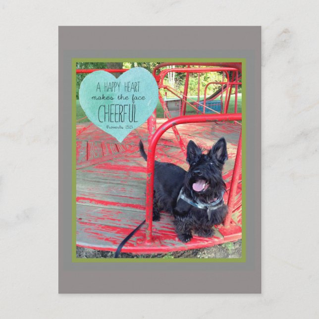 A Cheerful Smile Post Card (Front)