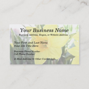 A Cheerful Yellow Daffodil Business Card