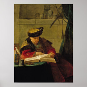 A Chemist in his Laboratory Poster