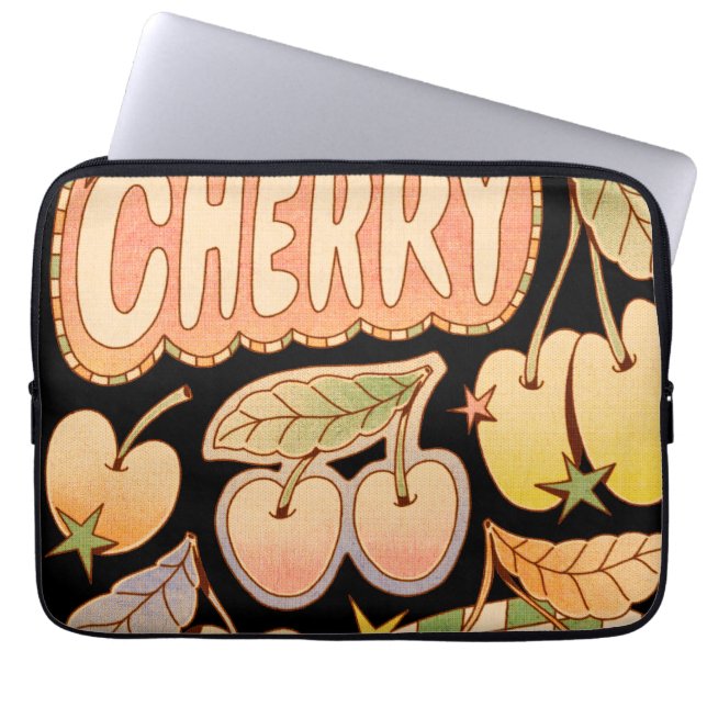 A Cherry / Cherry Illustrations Laptop Sleeve (Front)