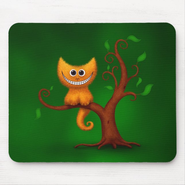 A Cheshire Kitten Mouse Pad (Front)