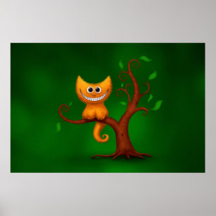 A Cheshire Kitten Poster