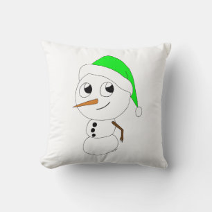 a chibi snowman cushion