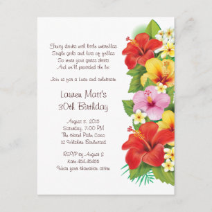 A Chic Luau Party Invitation
