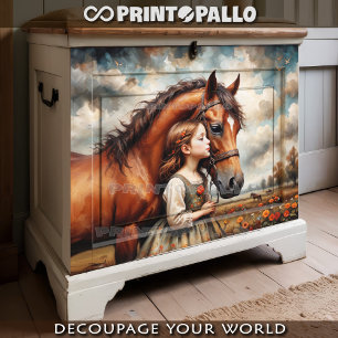 A child and her horse: a love story tissue paper