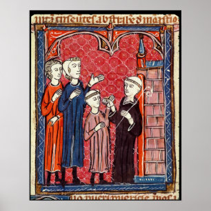 A Child Brought to a Monastery by his Parents Poster