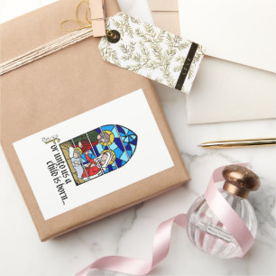 A Child is born Rectangular Sticker