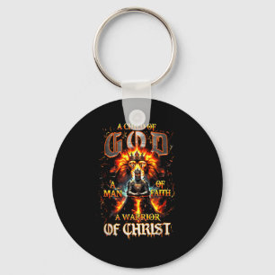 A Child Of Gods A Woman Of Faith A Warrior Of Chri Key Ring