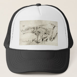 A Child On the Couch, No. 2 - Whistler - c1890 Trucker Hat