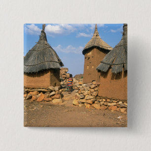 A child running through the upper Idjeli 15 Cm Square Badge