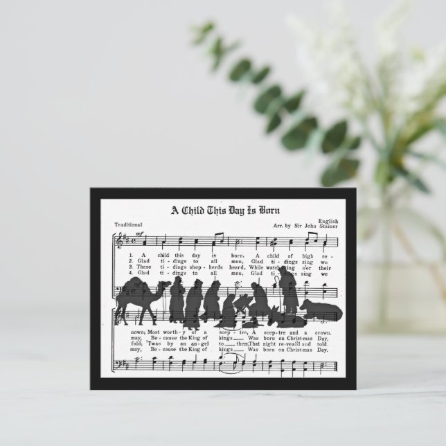 A Child This Day is Born Postcard (Standing Front)