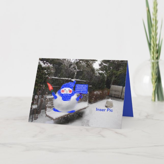 A chilli pepper a day holiday card (Front)